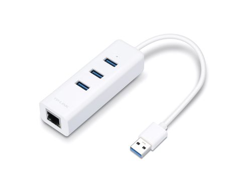 TP-Link UE330 3-Port Hub & Gigabit Ethernet Adapter 2 in 1 USB Adapter