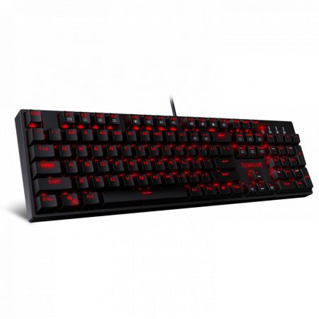 Redragon Surara Pro Red LED Backlight Mechanical Gaming Keyboard with Ultra-Fast V-Optical Brown Switches Black HU