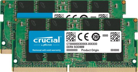 Crucial 32GB DDR4 3200MHz Kit(2x16GB) SODIMM Crucial 32GB DDR4 3200MHz Kit(2x16GB) SODIMM