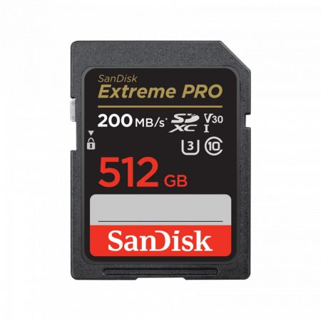 Sandisk 512GB SDXC Class 10 U3 V30 Extreme Pro