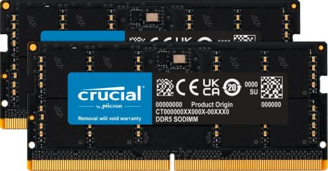 Crucial 64GB DDR5 4800MHz Kit(2x32GB) SODIMM Crucial 64GB DDR5 4800MHz Kit(2x32GB) SODIMM