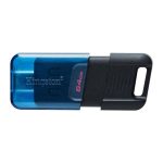   Kingston 64GB DataTraveler 80 M USB-C Gen 1 USB3.2 Black/Blue