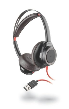Poly Plantronics Blackwire 7225 USB-A Headset Black