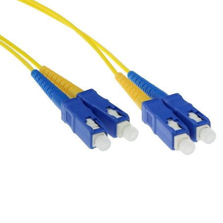 ACT LSZH Singlemode 9/125 OS2 fiber cable duplex with SC connectors 20m Yellow ACT LSZH Singlemode 9/125 OS2 fiber cable duplex with SC connectors 20m Yellow