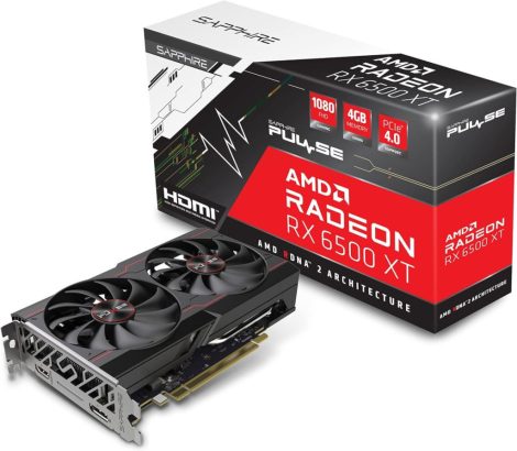 Sapphire Radeon RX6500 XT 4GB DDR6 Pulse Gaming OC Sapphire Radeon RX6500 XT 4GB DDR6 Pulse Gaming OC