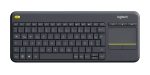 Logitech K400 Plus Wireless Touch Keyboard Black DE