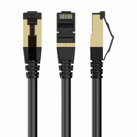 Gembird CAT8 S-FTP Patch Cable 0,25m Black Gembird CAT8 S-FTP Patch Cable 0,25m Black