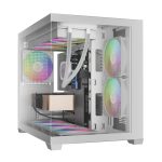 Gamdias Aura GC10M WH ARGB Tempered Glass White
