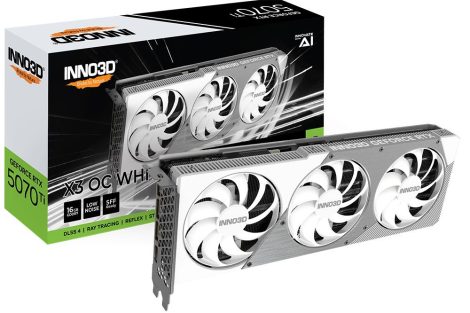 Inno3D GeForce RTX5070 Ti 16GB GDDR7 X3 OC White