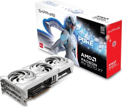 Sapphire Radeon RX9070 XT 16GB DDR6 Pure White