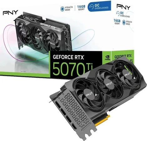 PNY GeForce RTX5070TI 16GB Triple Fan OC