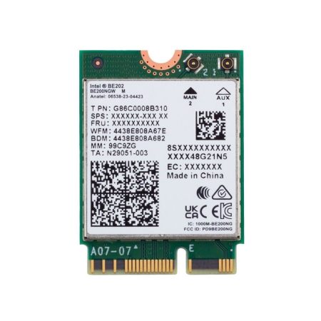 Intel Wi-Fi 7 BE202 2230 2x2 BE+BT No vPro