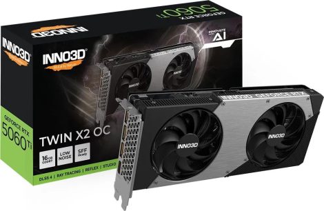 Inno3D GeForce RTX5060Ti 16GB DDR7 Twin X2 OC Inno3D GeForce RTX5060Ti 16GB DDR7 Twin X2 OC