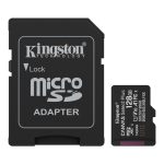   Kingston 128GB microSDXC Canvas Select Plus Gen3 Class 10 UHS-1 A1 V10 + adapterrel