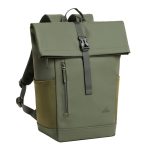 RivaCase 7826 ECO 17L Roll top backpack 14" Olive Green