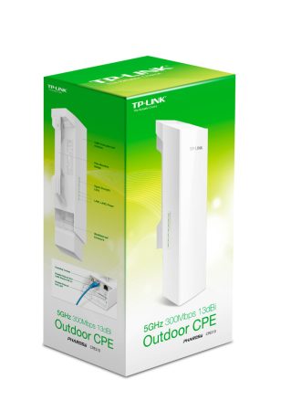 TP-Link TL-CPE510 5GHz 300Mbps 13dBi Outdoor CPE Access Point White TP-Link TL-CPE510 5GHz 300Mbps 13dBi Outdoor CPE Access Point White